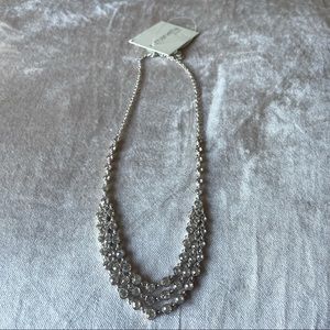 2/$20 NWT silver rhinestone necklace